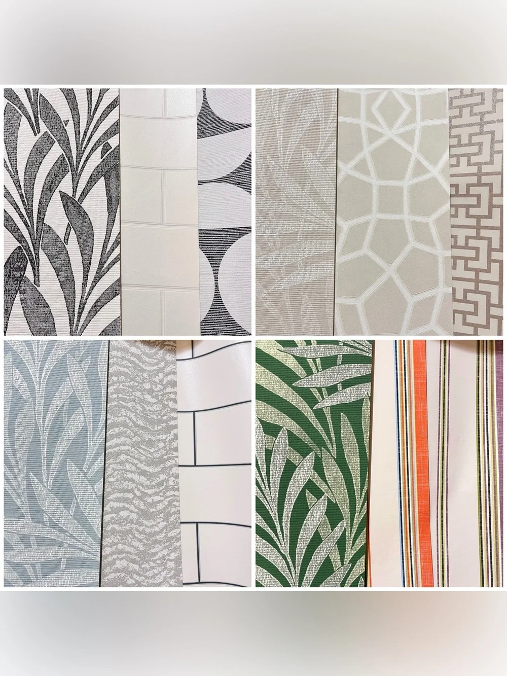 27 Large Assorted Designer Botanical Leaves Wallpaper Sample Sheets Scrapbooking